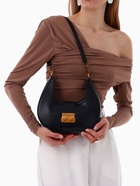 Сумка женская багет TEXTURA на молнии, 24×6.5×13 см, чёрная - Фото 2