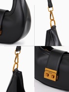 Сумка женская багет TEXTURA на молнии, 24×6.5×13 см, чёрная - Фото 10