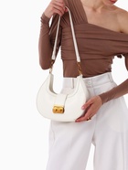 Сумка женская багет TEXTURA на молнии, 24×6.5×13 см, молочная - Фото 2