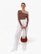 Сумка женская багет TEXTURA на молнии, 24×6.5×13 см, рыжая - Фото 14