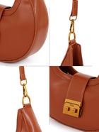 Сумка женская багет TEXTURA на молнии, 24×6.5×13 см, рыжая - Фото 5