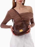 Сумка женская багет TEXTURA на молнии, 24×6.5×13 см, коричневая - Фото 12