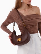 Сумка женская багет TEXTURA на молнии, 24×6.5×13 см, коричневая - Фото 14