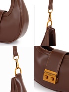 Сумка женская багет TEXTURA на молнии, 24×6.5×13 см, коричневая - Фото 6