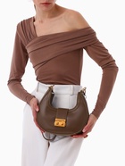 Сумка женская багет TEXTURA на молнии, 24×6.5×13 см, хаки - Фото 2