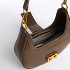 Сумка женская багет TEXTURA на молнии, 24×6.5×13 см, хаки - Фото 7