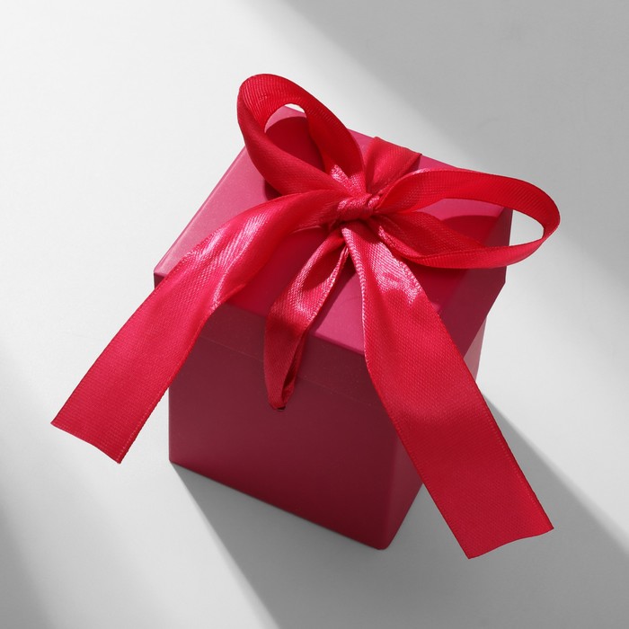 Коробочка подарочная «Презент» 6×6×6, розовый - Фото 1