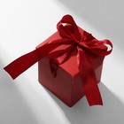 Коробочка подарочная «Презент» 6×6, красный - фото 321129777