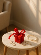 Коробочка подарочная складная «Презент», 6×6×6 см, красный - Фото 1