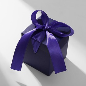 Коробочка подарочная «Презент» 6×6, синий