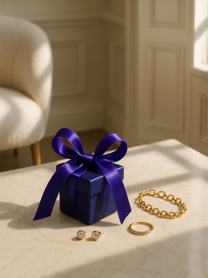 Коробочка подарочная складная «Презент», 6×6×6 см, фиолетовая - Фото 1