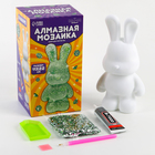 Алмазная мозаика на фигурке с полным заполнением «Зайка», зеленый - Фото 2