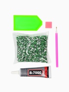 Алмазная мозаика на фигурке с полным заполнением «Зайка», зеленый - Фото 7