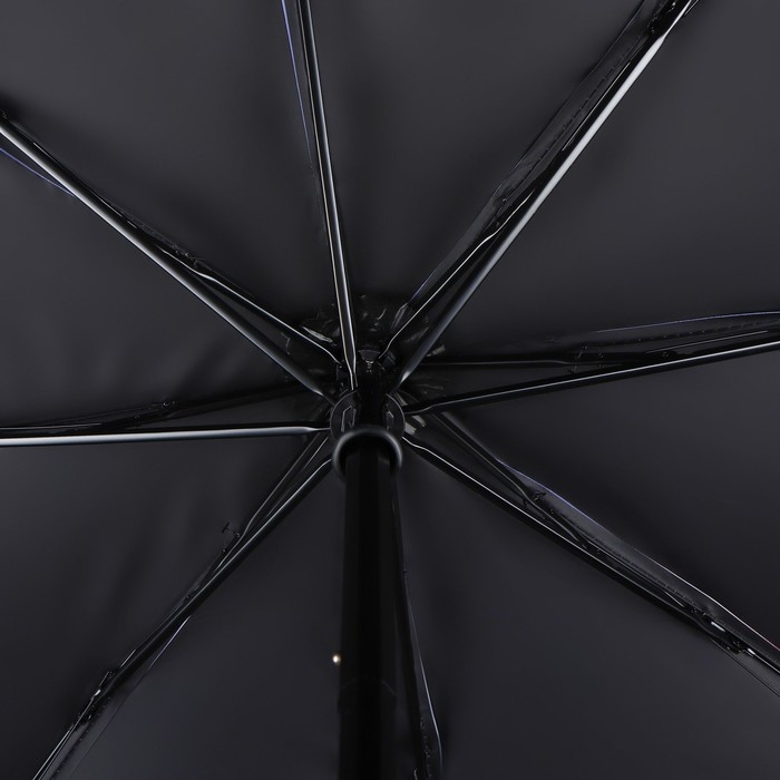 Зонт механический «Фиалки», эпонж, 4 сложения, 8 спиц, R = 47 см, цвет МИКС