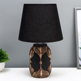 Настольная лампа "Анфия" Е14 40Вт черно-золотой 20х20х32 см