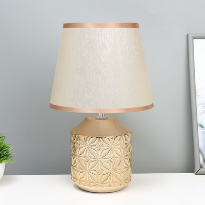 Настольная лампа RISALUX «Анрия», Е14, 40 Вт, золото, 20×20×32 см