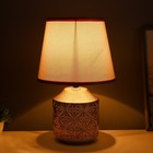 Настольная лампа RISALUX «Анрия», Е14, 40 Вт, золото, 20×20×32 см - Фото 2