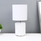 Настольная лампа "Мюриэль" Е14 40Вт белый 13х13х26,5 см - фото 321169247