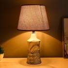 Настольная лампа "Наоми" Е14 40Вт серо-серебристый 23х23х40 см - Фото 2