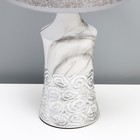 Настольная лампа "Наоми" Е14 40Вт серо-серебристый 23х23х40 см - Фото 4