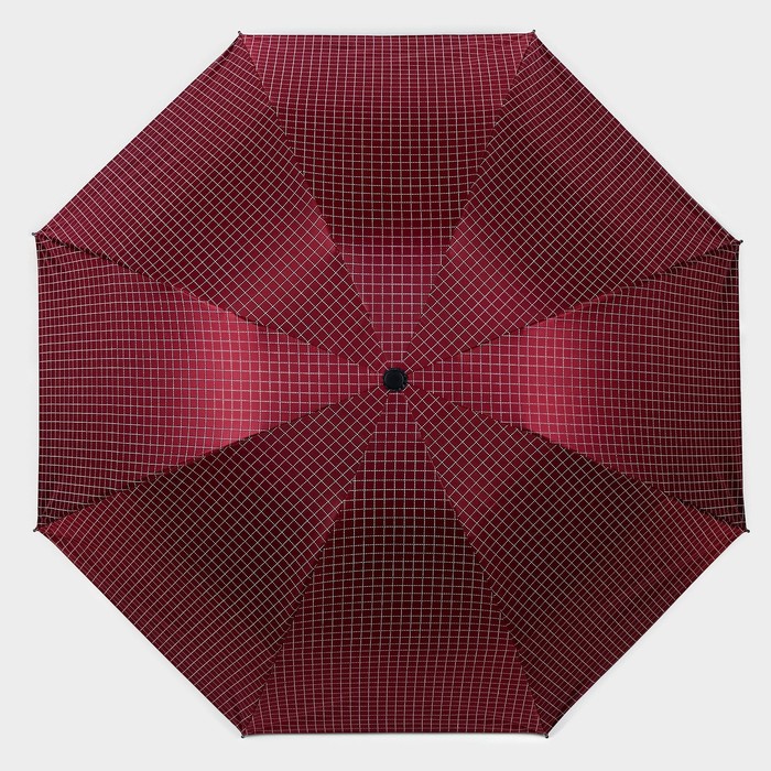 Зонт механический «Мелкая клетка», эпонж, 4 сложения, 8 спиц, R = 47 см, цвет МИКС - фото 1906630521