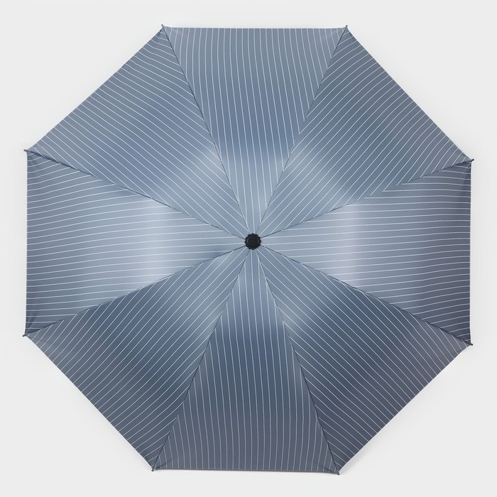 Зонт механический «Мелкая полоска», эпонж, 4 сложения, 8 спиц, R = 47 см, цвет МИКС - фото 1883065546