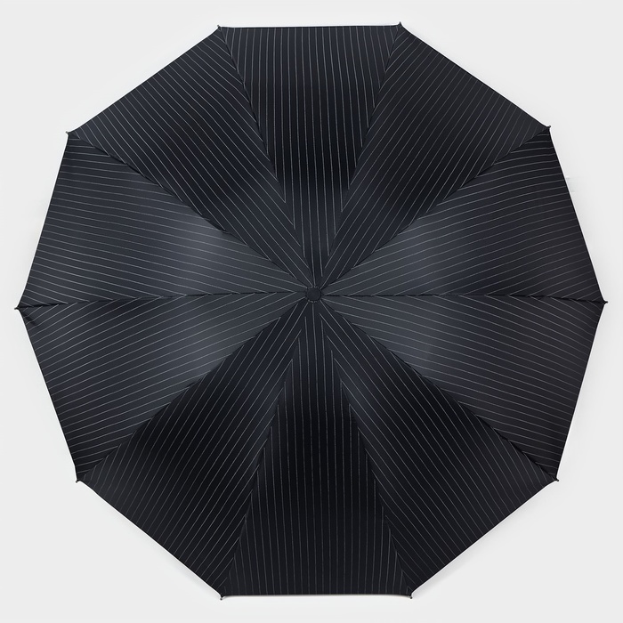 Зонт механический «Полоска», эпонж, 4 сложения, 10 спиц, R = 53 см, цвет МИКС - фото 1883065565