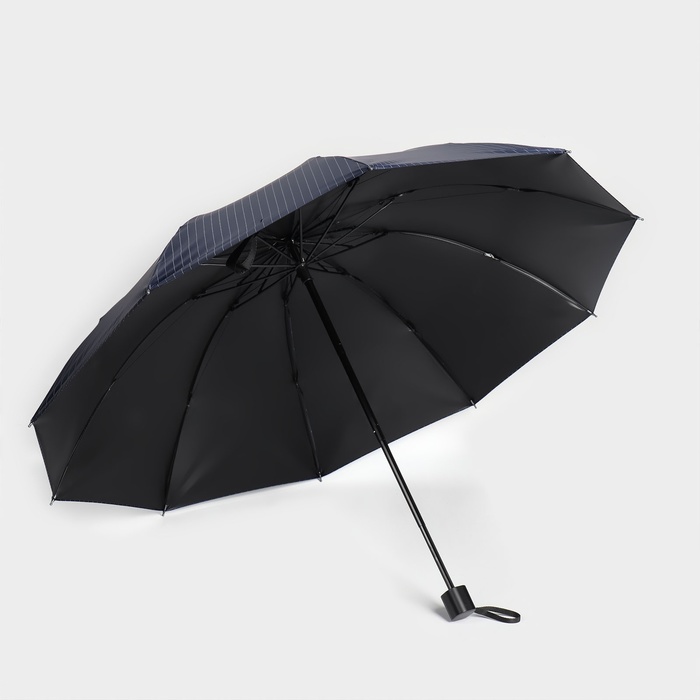 Зонт механический «Полоска», эпонж, 4 сложения, 10 спиц, R = 53 см, цвет МИКС - фото 1883065559