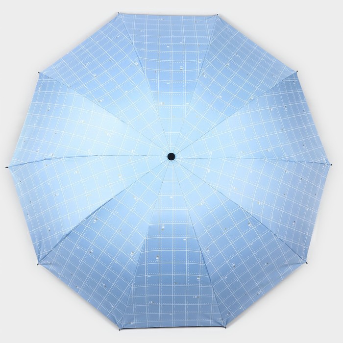 Зонт механический «Точки», эпонж, 4 сложения, 10 спиц, R = 53 см, цвет МИКС