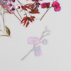 Наклейки для творчества пластик PVC "Флора" набор 40 шт 9х10.5 см - фото 23750123