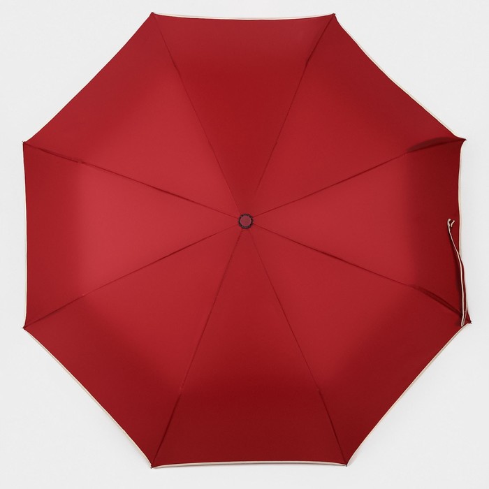 Зонт полуавтоматический «Однотон», эпонж, 3 сложения, 8 спиц, R = 50 см, рисунок МИКС