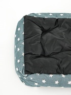 Лежанка для животных «Звезды», 45×30×15 см, серая - фото 64572825