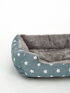 Лежанка для животных «Звезды», 45×30×15 см, серая - фото 64572822