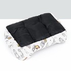 Лежанка для животных + ротанговый коврик, двухсторонняя подушка, 45 х 30 х 15 см - Фото 6