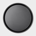 Форма для пиццы Доляна «Жаклин», d=24 см, антипригарное покрытие, цвет чёрный - фото 4545464