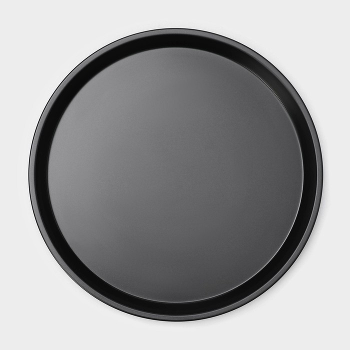 Форма для пиццы Доляна «Жаклин», d=24 см, антипригарное покрытие, цвет чёрный - фото 1889135038