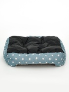 Лежанка для животных "Звезды", 50 х 40 х 15 см, серая - фото 809278872