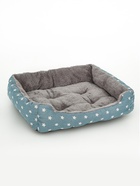 Лежанка для животных "Звезды", 50 х 40 х 15 см, серая - фото 809278867