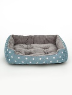 Лежанка для животных "Звезды", 50 х 40 х 15 см, серая - фото 809278868