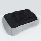Лежанка-диван для животных"Косточка", 50 х 40 х 15, серо-белая - Фото 5