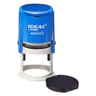 Оснастка для круглой печати автоматическая Trodat IDEAL 46042, диаметр 42 мм, с крышкой, корпус синий - фото 9819235