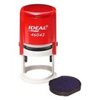 Оснастка для круглой печати автоматическая Trodat IDEAL 46042, диаметр 42 мм, с крышкой, корпус красный - фото 9819245