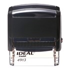 Оснастка для штампа автоматическая Trodat IDEAL 4913, 58 x 22 мм, корпус чёрный - фото 9819272
