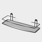 Полка для ванной прямая, 34×11,5×4,5 см, цвет черный - Фото 4