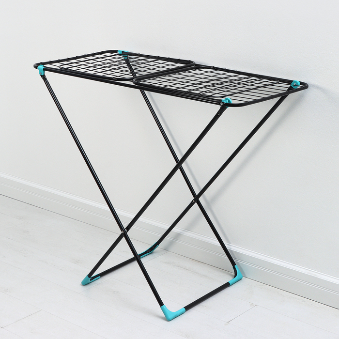 Сушилка для белья напольная, 220×50×90 см, 25 м, чёрная - Фото 1