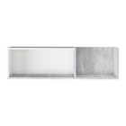 Полка навесная «СТК №30», 1000×234×280 мм, цвет белое сияние / цемент светлый - Фото 3