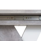 Стол обеденный раздвижной «Аврора», 1200(1600)×750×755 мм, цвет цемент светлый / белый - Фото 11