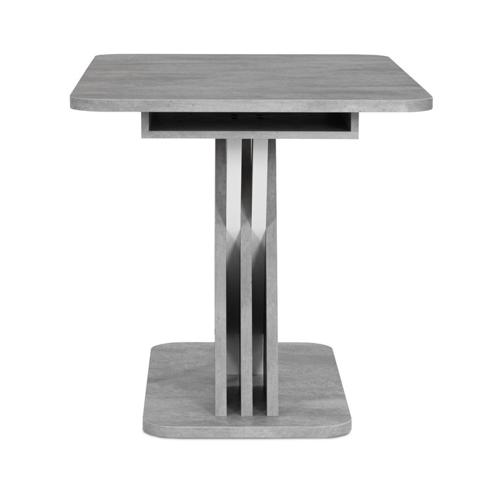Стол обеденный раздвижной «Аврора», 1200(1600)×750×755 мм, цвет цемент светлый / белый - фото 1906630818