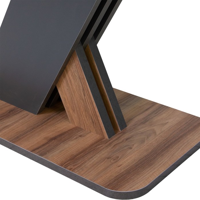 Стол обеденный раздвижной «Аврора», 1200(1600)×750×755 мм, цвет авелано / графит - фото 1906630835