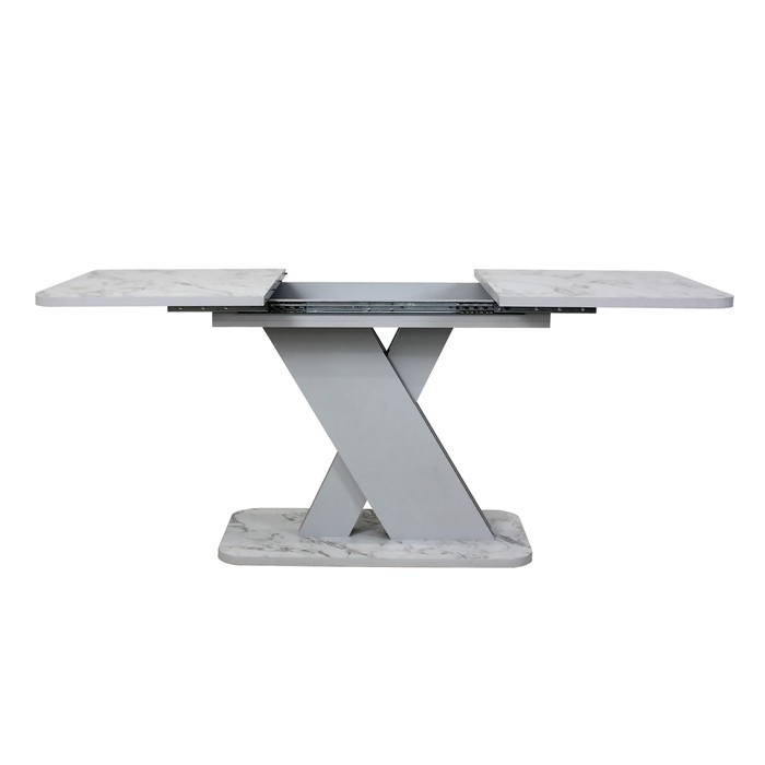 Стол обеденный раздвижной «Аврора», 1200(1600)×750×755 мм, цвет сабия / серый - фото 1906630841